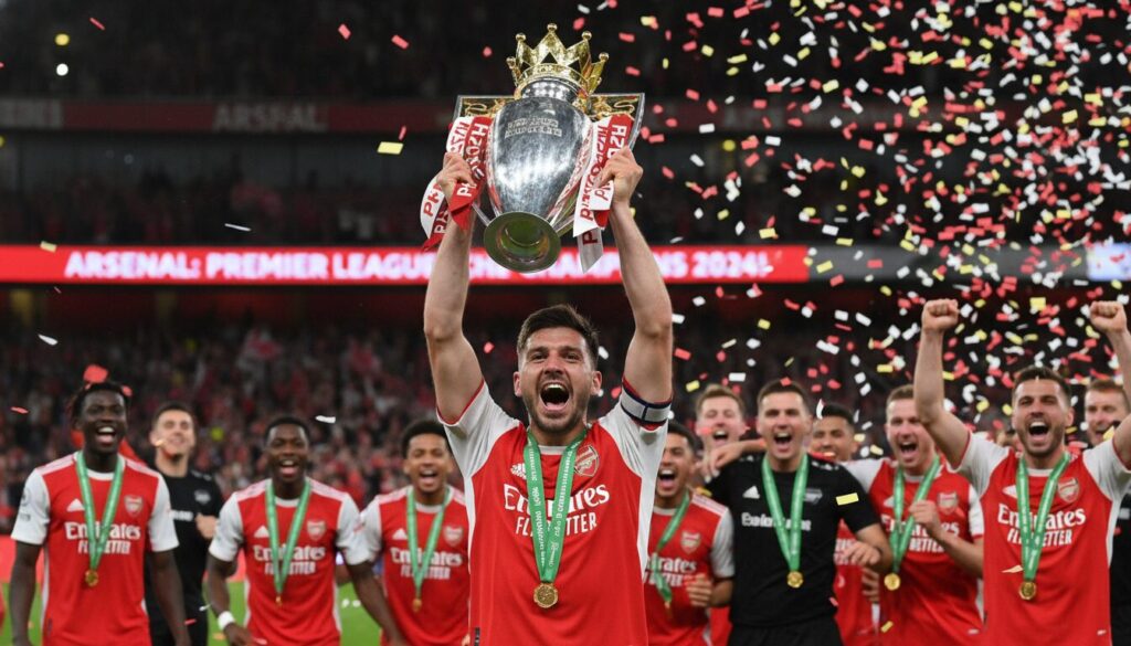 découvrez comment arsenal a remporté le championnat d'angleterre et la premier league pour la première fois depuis 2004, marquant un retour triomphant au sommet du football anglais.