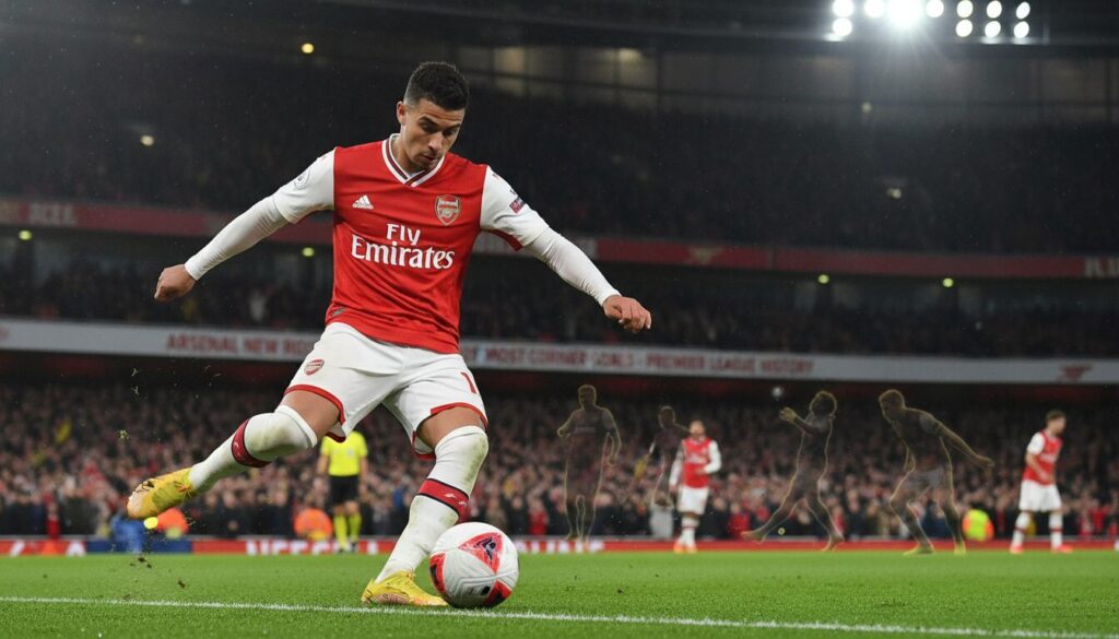 découvrez comment arsenal, grâce à son nouveau record de buts sur corner, se positionne parmi les légendes des coups de pied arrêtés en premier league.