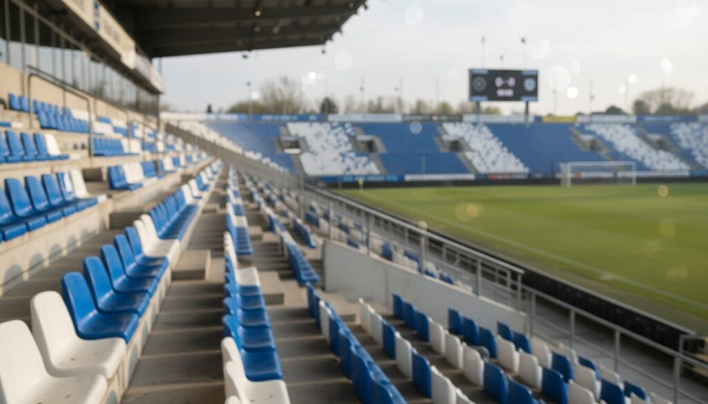 découvrez l'atmosphère exceptionnelle à brest avec des tribunes désertes avant le coup de sifflet final, offrant une ambiance inédite pour clôturer la rencontre.