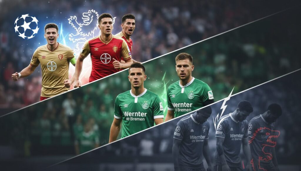 découvrez le classement xg de la bundesliga : leverkusen domine en ligue des champions, le hsv à la dernière place, et brême se place dans le top milieu du championnat.