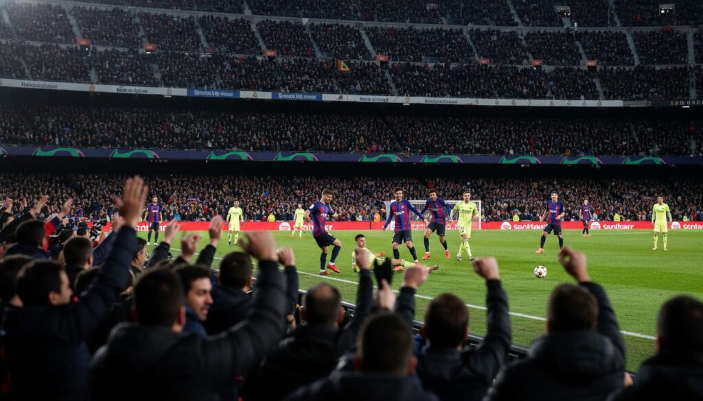 vivez l'intensité d'el clásico au spotify camp nou et découvrez le spectacle unique mêlant passion et puissance de notre football.