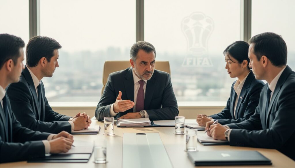 l'iran entame des pourparlers cruciaux avec la fifa pour déterminer sa participation à la prochaine coupe du monde, un événement sportif mondial majeur.