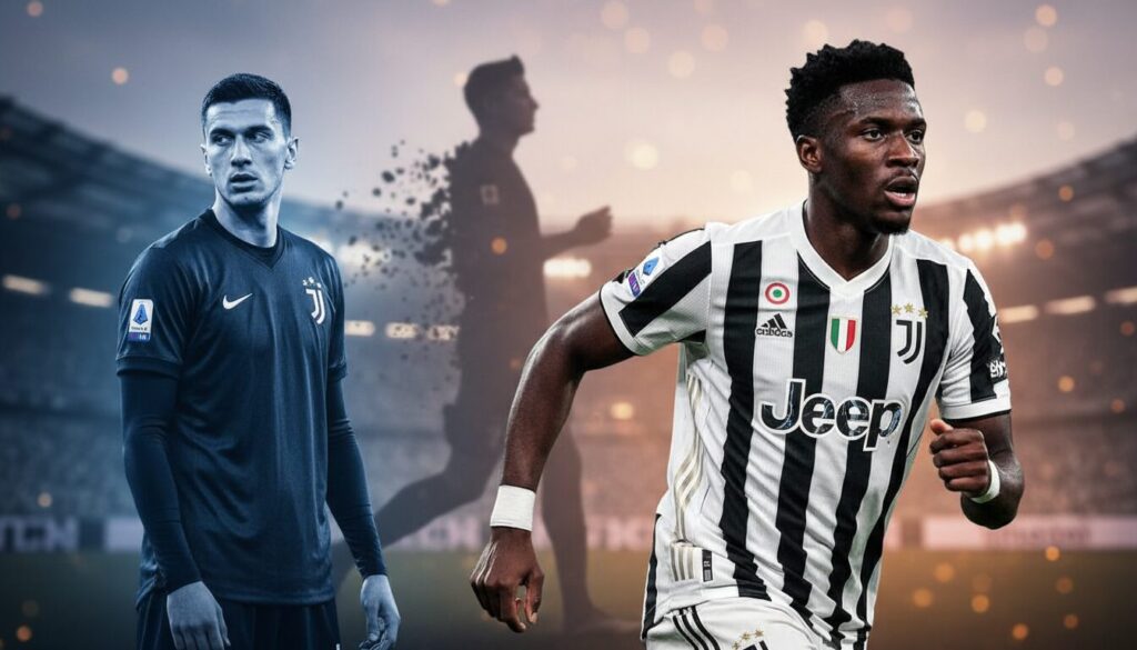 la juventus cherche à renforcer son attaque avec deux nouveaux joueurs. les négociations avec vlahovic sont au point mort, lewandowski semble s'éloigner, tandis que kolo muani revient dans la course.