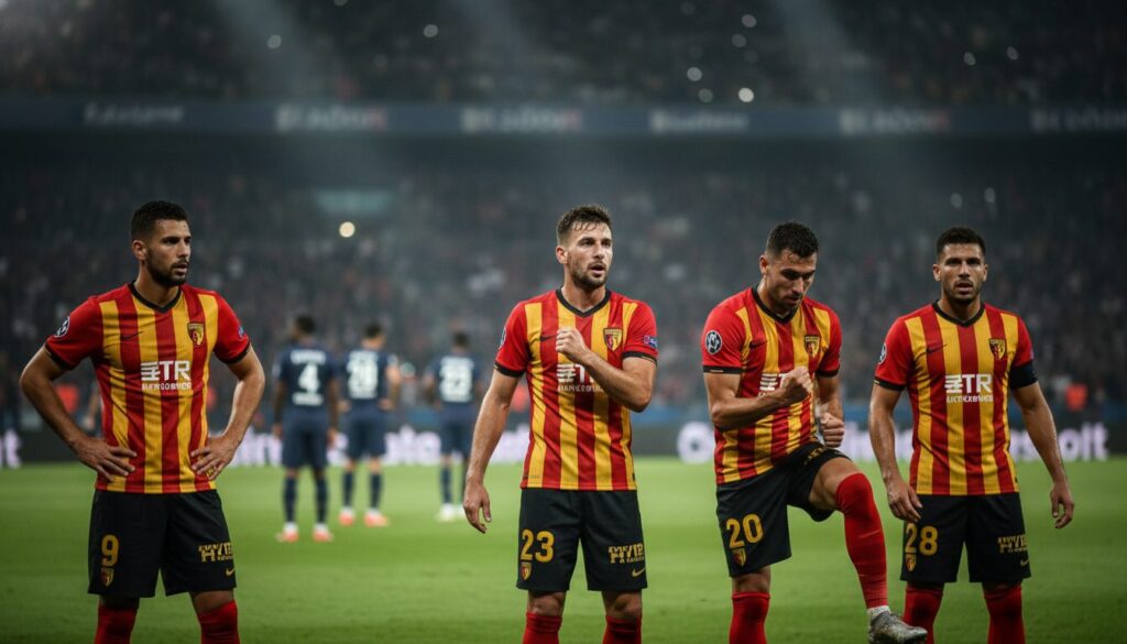 le rc lens se prépare intensément pour une revanche musclée face au psg, prêt à relever le défi en ligue 1.