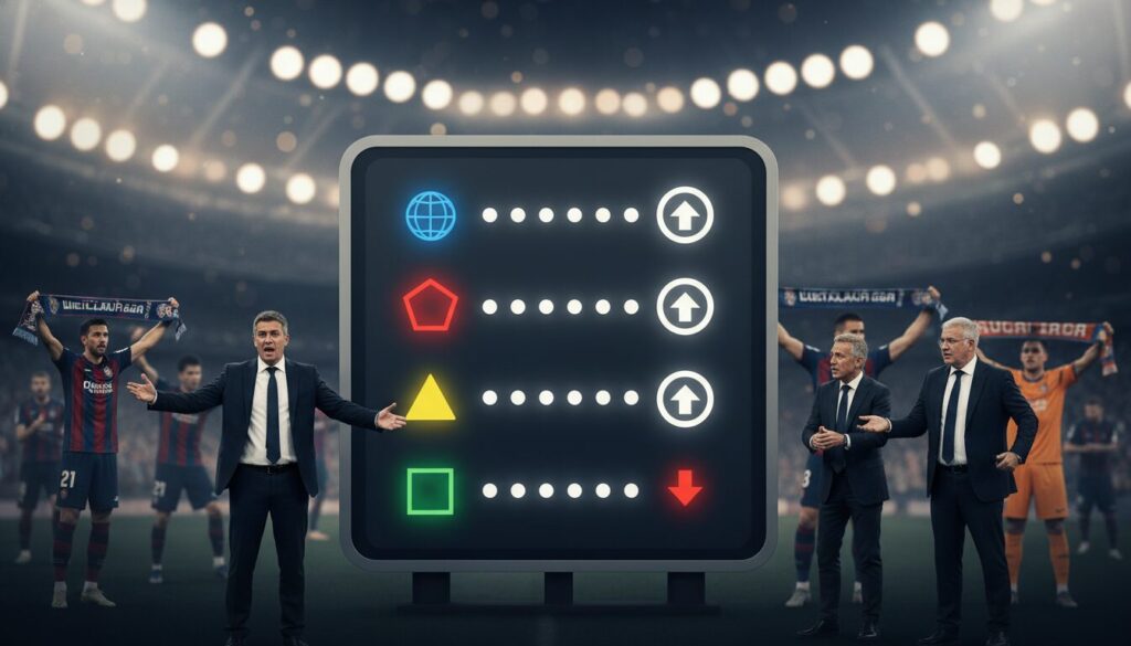 découvrez les règles de laliga en cas d’égalité parfaite entre deux ou trois équipes dans la lutte pour le maintien, et les différents scénarios envisagés pour départager les clubs.
