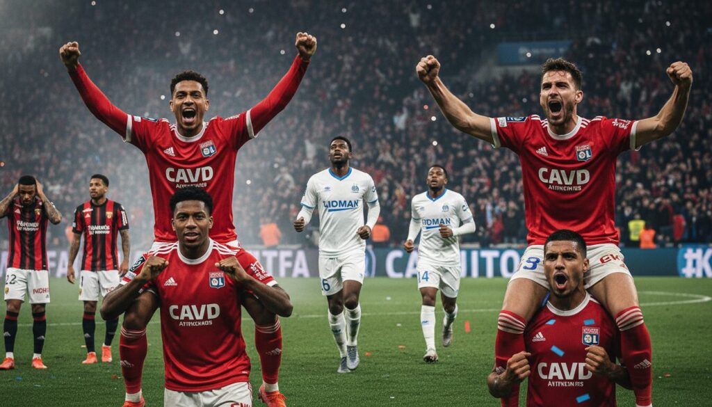 ligue 1 : lille et lyon sécurisent leur qualification pour la ligue des champions, l'om ambitionne une place en ligue europa, tandis que l'avenir de rennes demeure incertain.