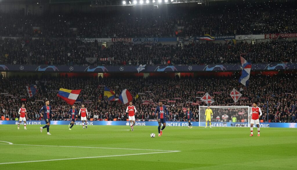 ne manquez rien de la finale de la ligue des champions entre le psg et arsenal, en direct depuis le parc des princes. suivez chaque moment clé du match dès maintenant !
