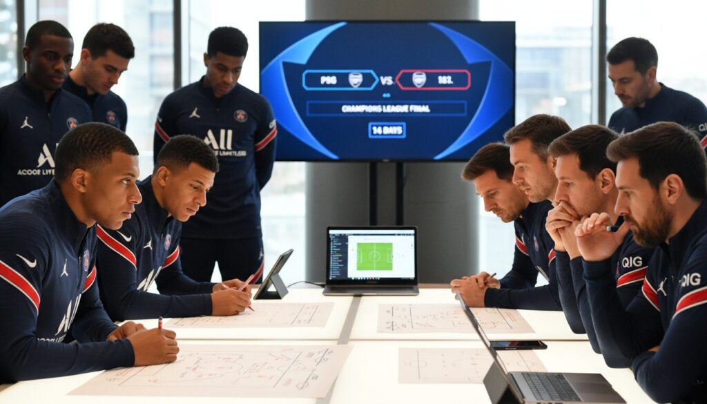 découvrez la stratégie du psg pendant ses quinze jours sans compétition avant la finale de la ligue des champions contre arsenal, entre préparation physique, tactique et gestion des joueurs.
