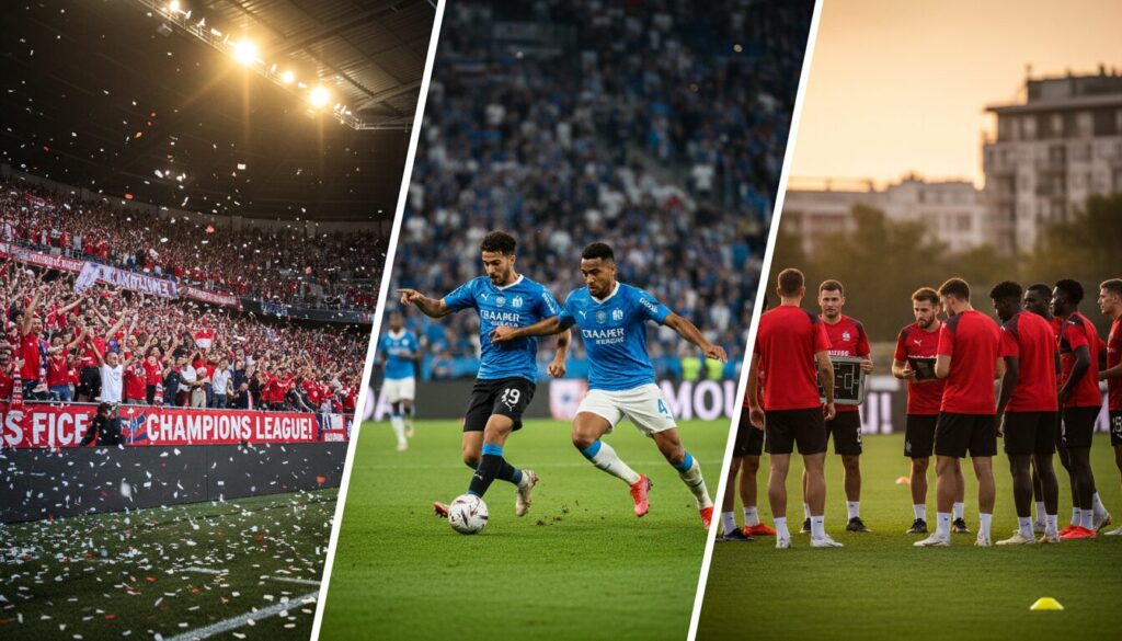 découvrez les dernières nouvelles footballistiques : lille qualifié en champions league, l'om sécurise une place européenne, et nice se dirige vers les barrages. suivez les résultats et analyses sur rtbf actus.
