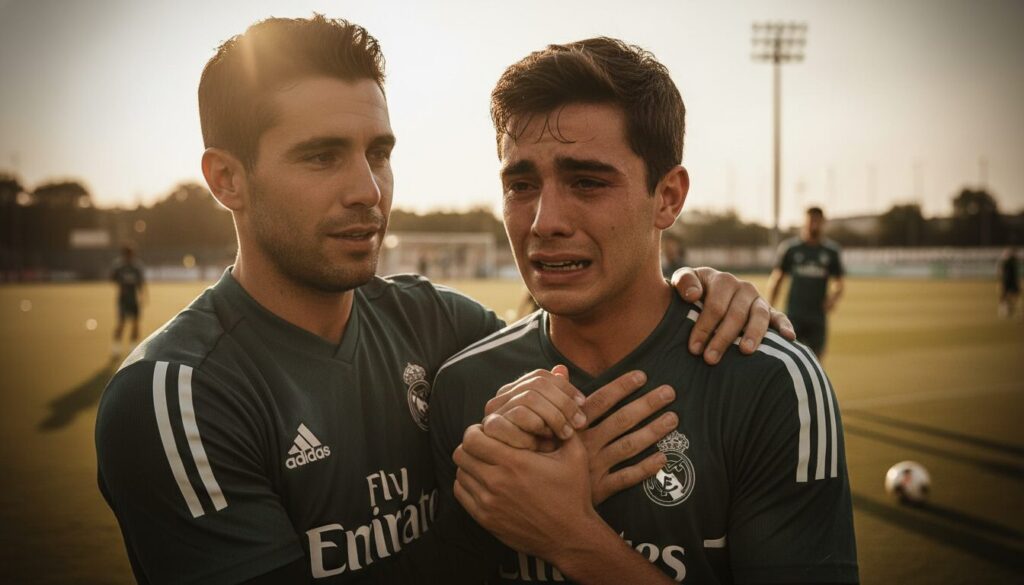 découvrez le moment poignant où mastantuono fond en larmes lors de l'émouvant au revoir de carvajal, un instant chargé d'émotion et de sincérité.