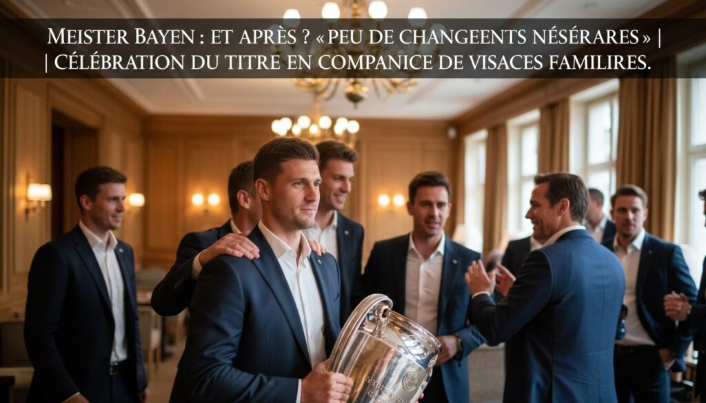 découvrez la célébration du titre de meister bayern avec des visages familiers et analysez les perspectives futures où peu de changements sont nécessaires.