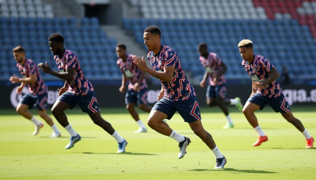 découvrez comment le psg prépare la pause entre la fin de la ligue 1 et la finale de la ligue des champions avec des séances d'entraînement courtes et intenses pour rester au sommet de leur forme.