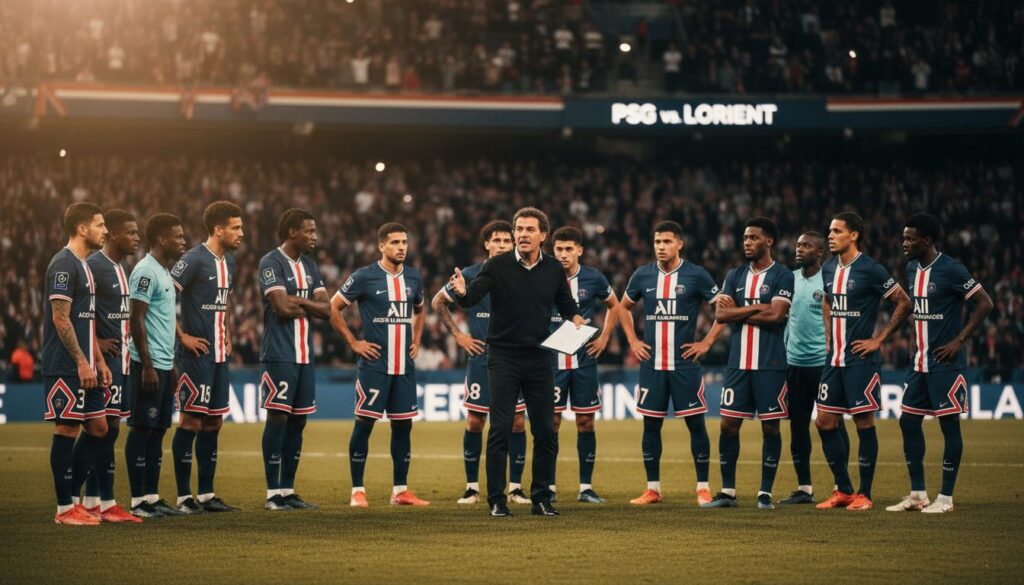 découvrez les dernières nouvelles du match psg-lorient avec les absences de vitinha, safonov et nuno mendes, et la stratégie de luis enrique qui opte pour un large turnover.