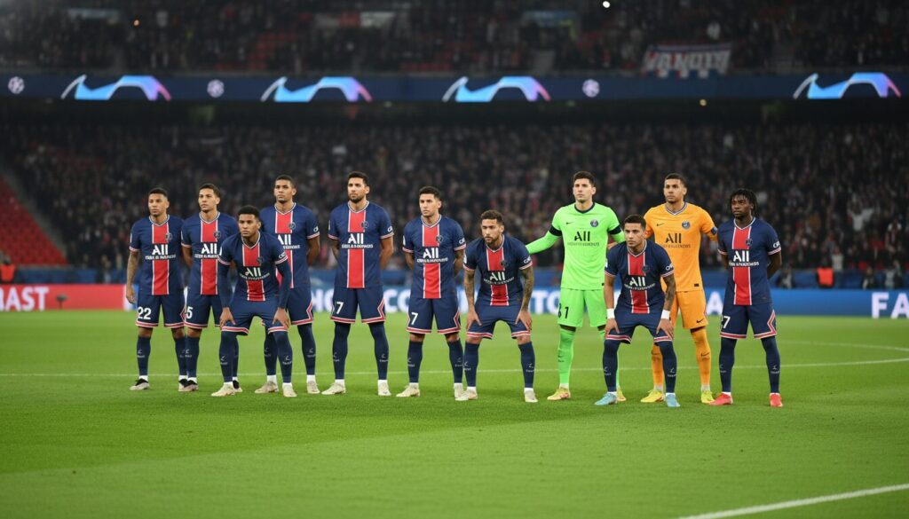 découvrez la composition d'équipe officielle du psg pour le match très attendu contre le bayern, avec les joueurs clés alignés pour ce choc décisif.