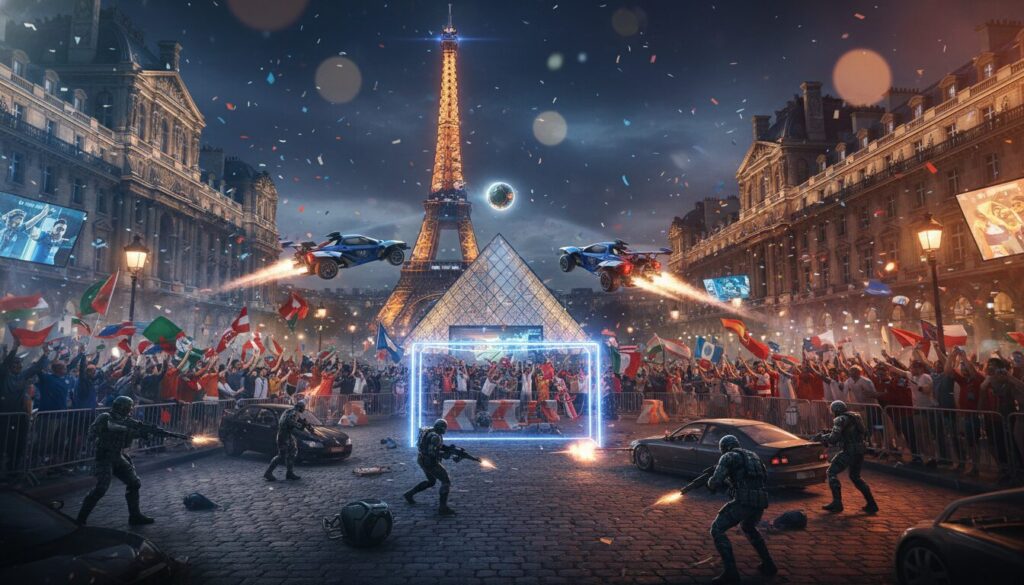 découvrez comment paris se transforme en un chaudron animé mêlant passion pour rocket league, call of duty et la coupe du monde, où sport et gaming s'entremêlent dans une ambiance effervescente.