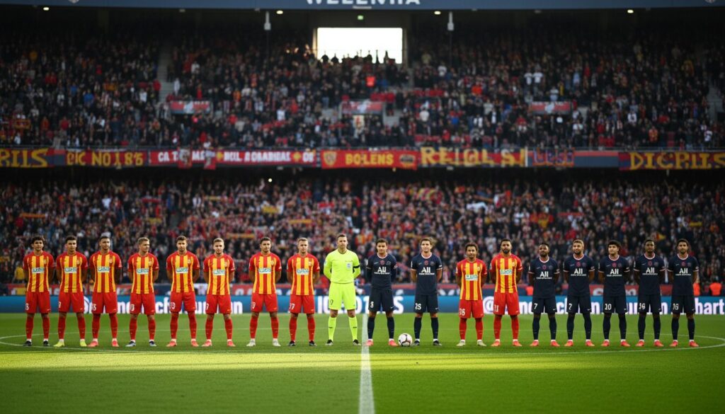 rc lens vs psg : découvrez les compositions probables des deux équipes avant le choc très attendu entre les sang et or et le paris saint-germain.