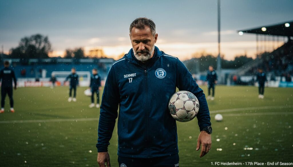 malgré la relégation, schmidt affiche sa fierté : « nous sommes descendus avec dignité ». retour sur la saison d'heidenheim, qui termine à la 17e place.