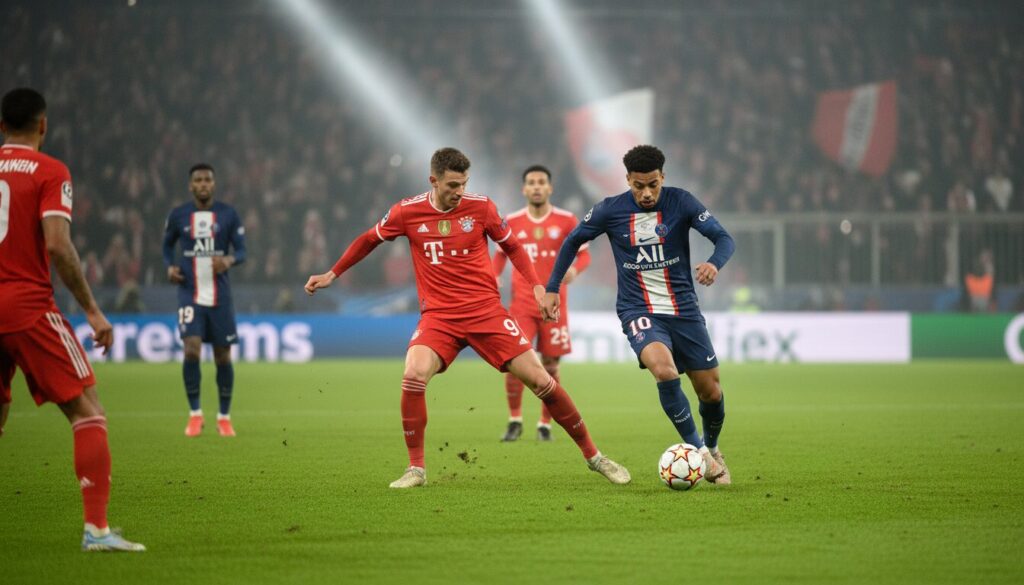 suivez en temps réel le match passionnant entre le bayern munich et le psg avec les dernières mises à jour, les actions clés et les commentaires en direct.