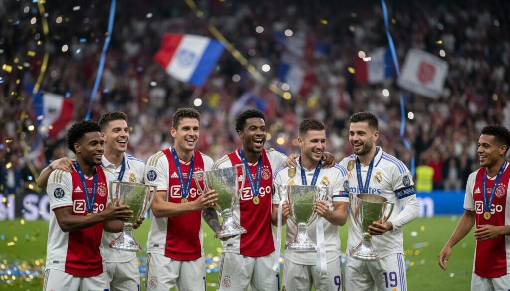 découvrez comment l'ajax et le real madrid célèbrent un nouveau doublé magistral, marquant un demi-siècle de légende dans l'histoire du football.