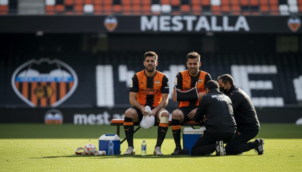 valence confirme la fin de saison pour gayà et saravia suite à leurs blessures, mettant un terme à leur participation pour le reste de la saison.