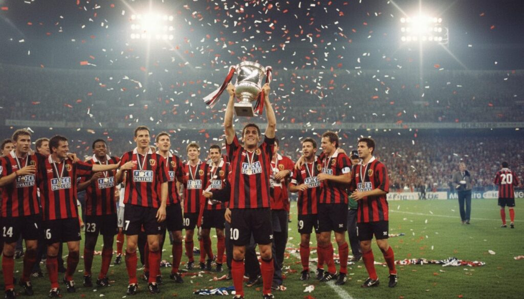découvrez le parallèle étonnant entre la victoire de nice en coupe de france en 1997 et la descente en d2 qui a suivi, et explorez si l'histoire est sur le point de se répéter.