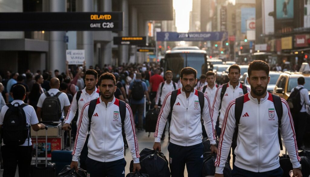 découvrez les défis rencontrés par l'équipe iranienne lors de la coupe du monde 2026, avec des déplacements contraints aux états-unis le jour des matchs et leur impact sur la compétition.