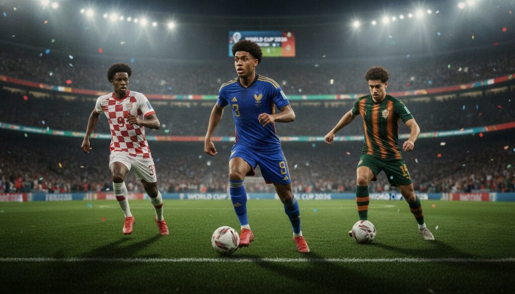découvrez bouaddi, mbaye, o’reilly et d'autres talents émergents prêts à illuminer la coupe du monde 2026 avec leurs performances exceptionnelles sur la scène internationale.