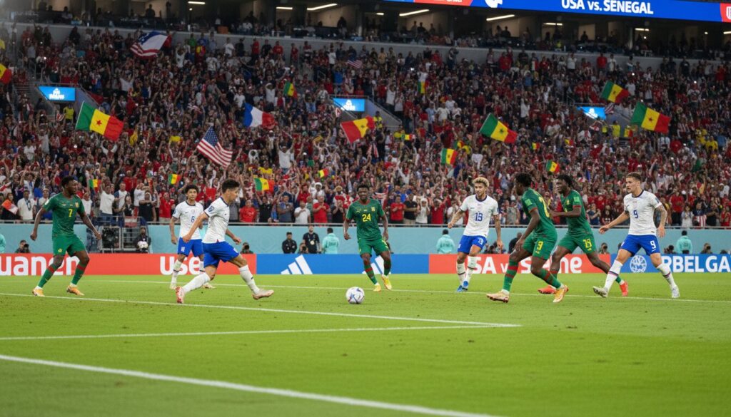 suivez en direct depuis charlotte le match de préparation au mondial entre les états-unis et le sénégal. ne manquez aucun moment clé de cette rencontre passionnante en live.
