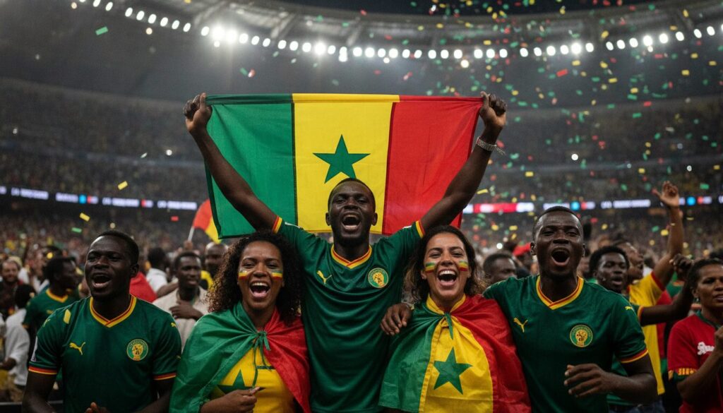 découvrez comment les supporters sénégalais se sont unis au stade de france pour célébrer de manière mémorable la victoire des lions champions, malgré la polémique.