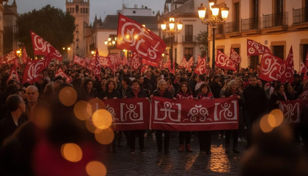 le sevillisme organise une grande manifestation le 18 juin à 20h30 pour défendre ses valeurs et promouvoir ses revendications. rejoignez le mouvement et faites entendre votre voix.