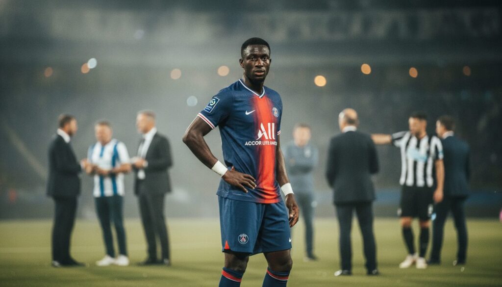 mercato psg : mounguengue suscite l'intérêt de strasbourg et newcastle, deux clubs prêts à renforcer leur effectif.