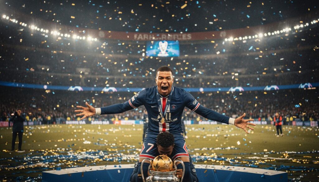 découvrez comment désiré doué, jeune talent du psg, célèbre avec passion le nouveau triomphe du club en ligue des champions, illustrant l'esprit victorieux du paris saint-germain.