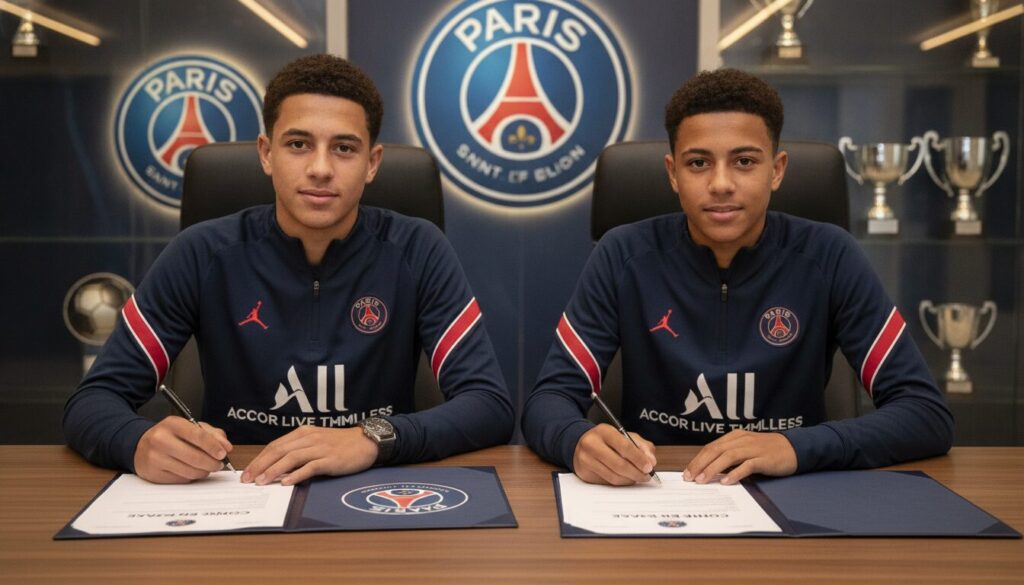 découvrez comment deux jeunes talents prometteurs du centre de formation du psg viennent de signer leur premier contrat de stagiaire, une étape clé dans leur carrière professionnelle.