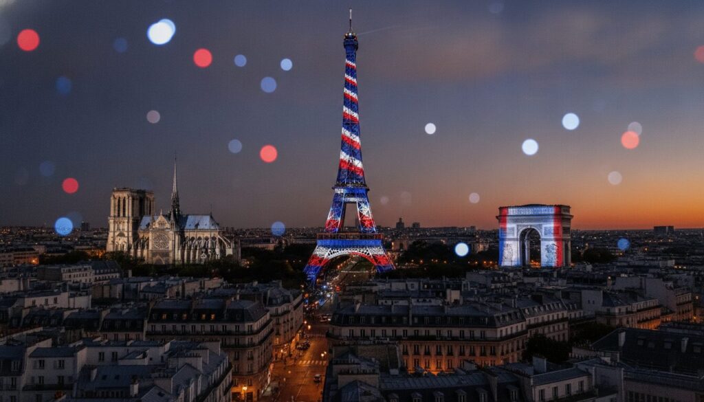 découvrez comment les monuments emblématiques de paris se transforment aux couleurs du psg, mêlant patrimoine et passion footballistique.