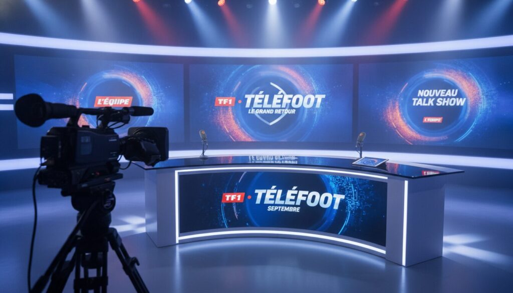 « téléfoot » revient en force sur tf1 ce septembre, avec un nouveau talk-show dynamique diffusé sur la chaîne l'équipe, pour tous les passionnés de football.