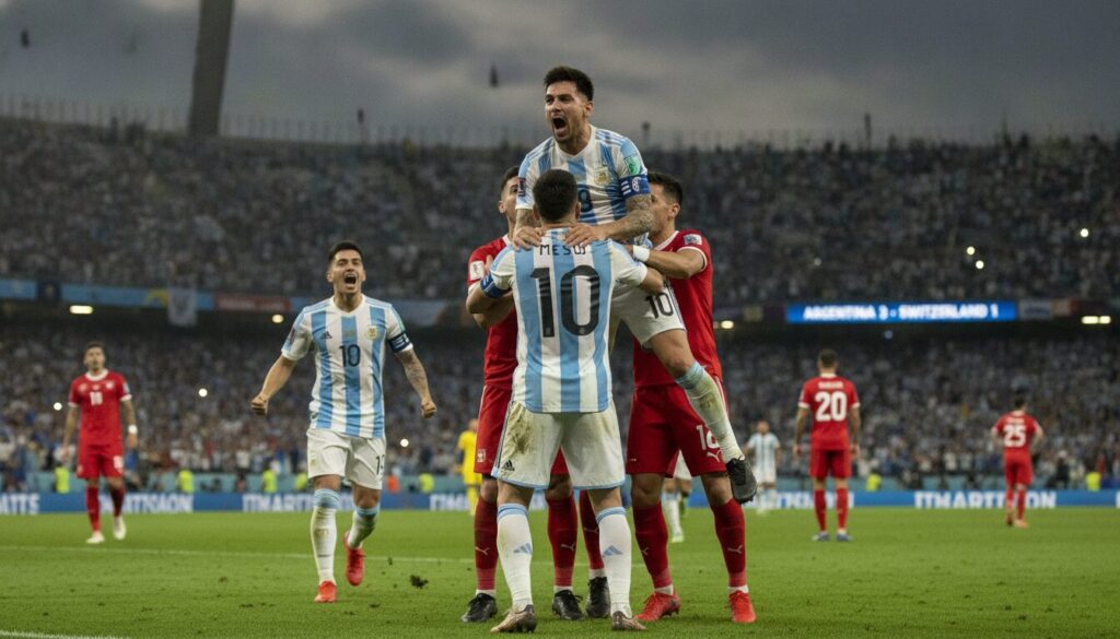 revivez la victoire impressionnante de l'argentine 3-1 contre la suisse lors d'un match intense et passionnant.