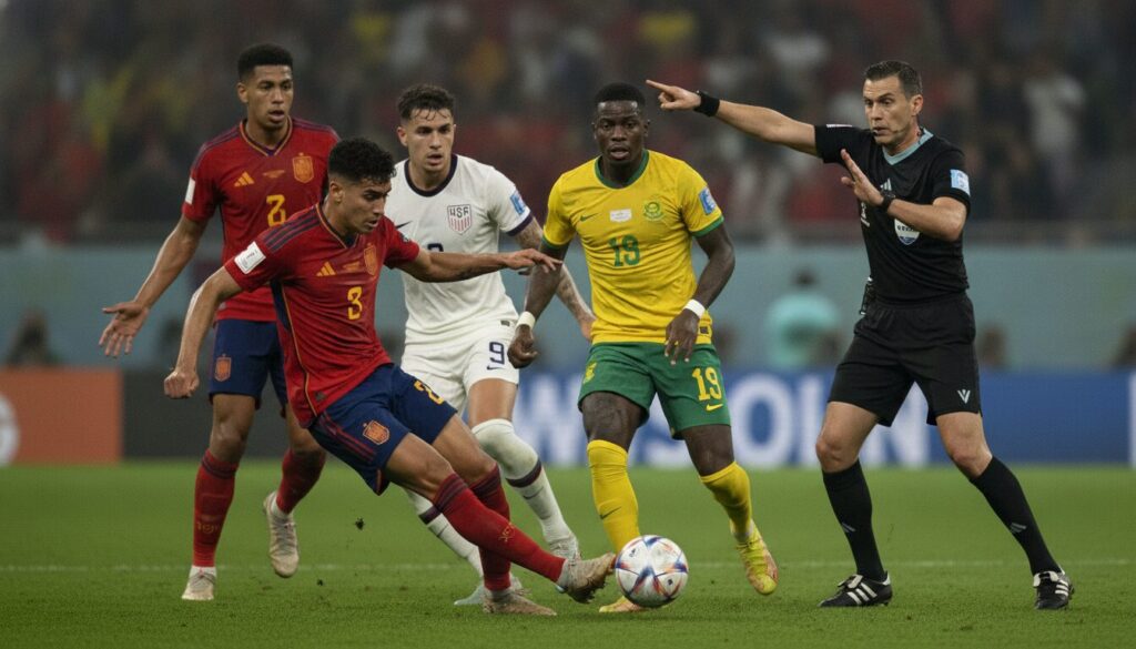 découvrez l'affaire controversée entre balogun, la roja et themba zwane, où un but refusé à ferran relance les soupçons de matchs truqués. analyse et réactions.