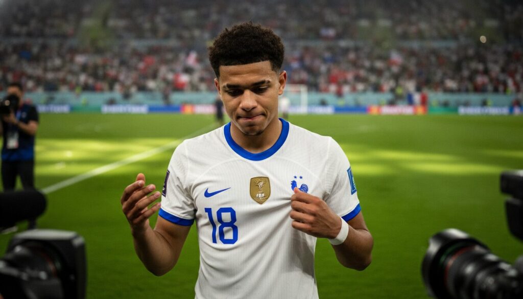 découvrez le parcours de cherki lors de la coupe du monde 2026, marqué par une sortie entre polémique et gratitude après la petite finale.