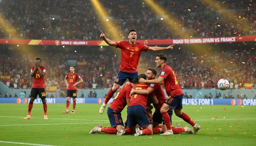 revivez la victoire éclatante de l'espagne contre la belgique en coupe du monde 2026 et préparez-vous pour une demi-finale palpitante face à la france.