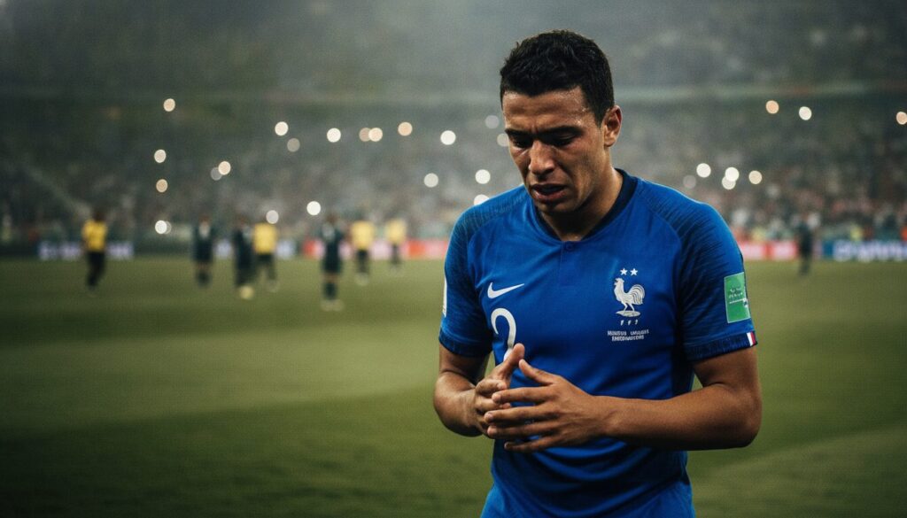 découvrez la polémique qui secoue l'équipe de france après le mondial, où un joueur fait l'objet d'une controverse majeure sur les réseaux sociaux.