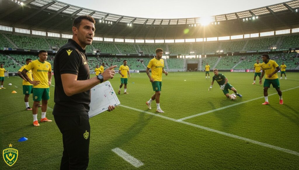 découvrez les ambitions du fc nantes avec un nouveau coach, un effectif en pleine transformation et les défis offensifs à relever à dix jours du retour en ligue 2.