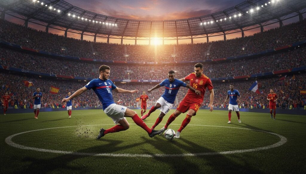 découvrez la demi-finale france - espagne, un affrontement intense et passionné qui promet une finale brûlante et pleine de suspense.