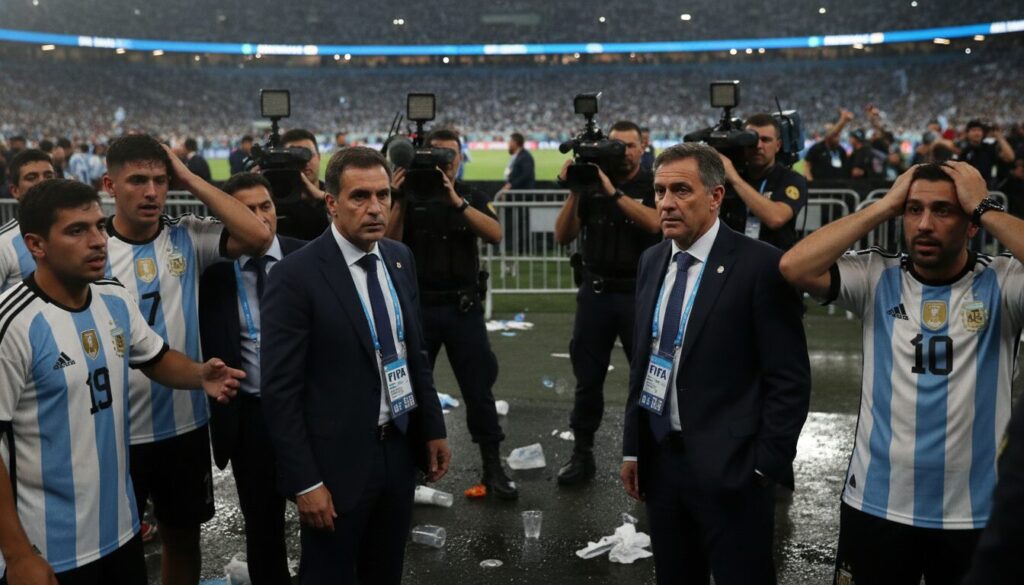 la fifa ouvre une enquête officielle contre l'équipe d'argentine à la suite des incidents survenus après la finale, afin de garantir le respect des règles et l'intégrité du football.