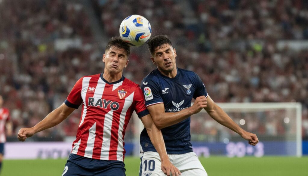 découvrez comment le nouveau rayo de beñat san josé a été battu par deux têtes décisives dans un match intense et plein de rebondissements.