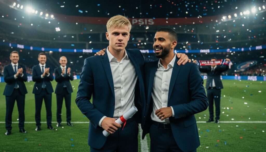 découvrez le rebondissement inattendu du mercato psg avec l'arrivée possible d'un jeune talent belge, destiné à épauler hakimi sur le terrain. toutes les infos sur ce transfert prometteur !