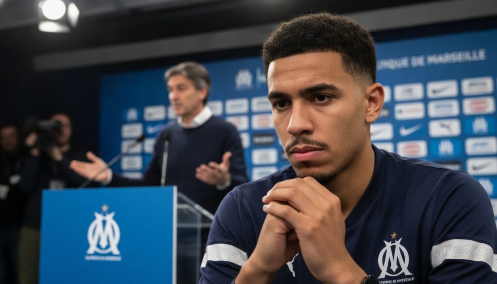 malgré les déclarations rassurantes de genesio, aguerd pourrait bientôt quitter l'om dans un transfert imminent.