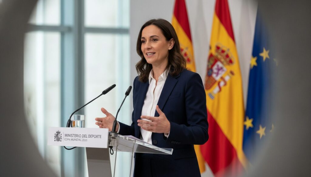 la ministre des sports exprime sa confiance pour la coupe du monde 2030, affirmant que la finale aura lieu en espagne, promettant un événement exceptionnel.