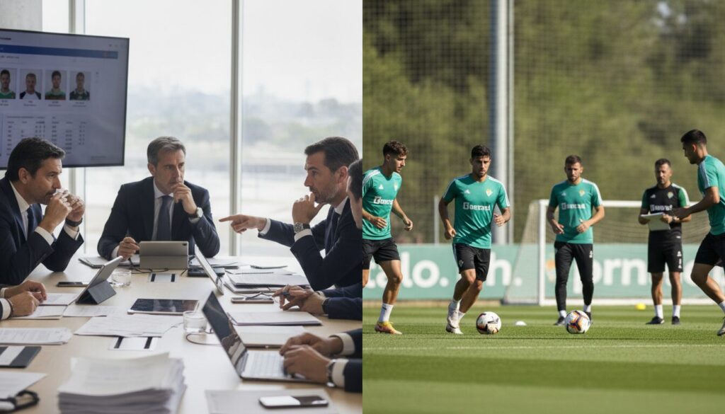 el betis temporise sur le marché des transferts : objectif vendre lundi et recruter mardi.