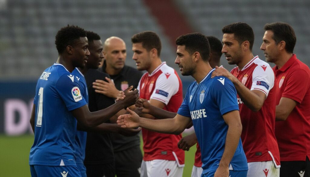 getafe remercie chaleureusement monaco pour son soutien après la grave blessure de uche, témoignant d'une solidarité sportive exemplaire.