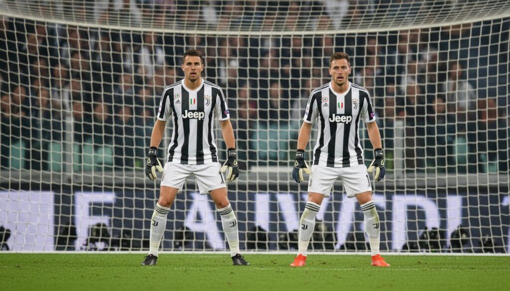 découvrez l'innovation de la juventus avec une stratégie inédite : deux gardiens prêts à défendre la même cage pour renforcer la défense.